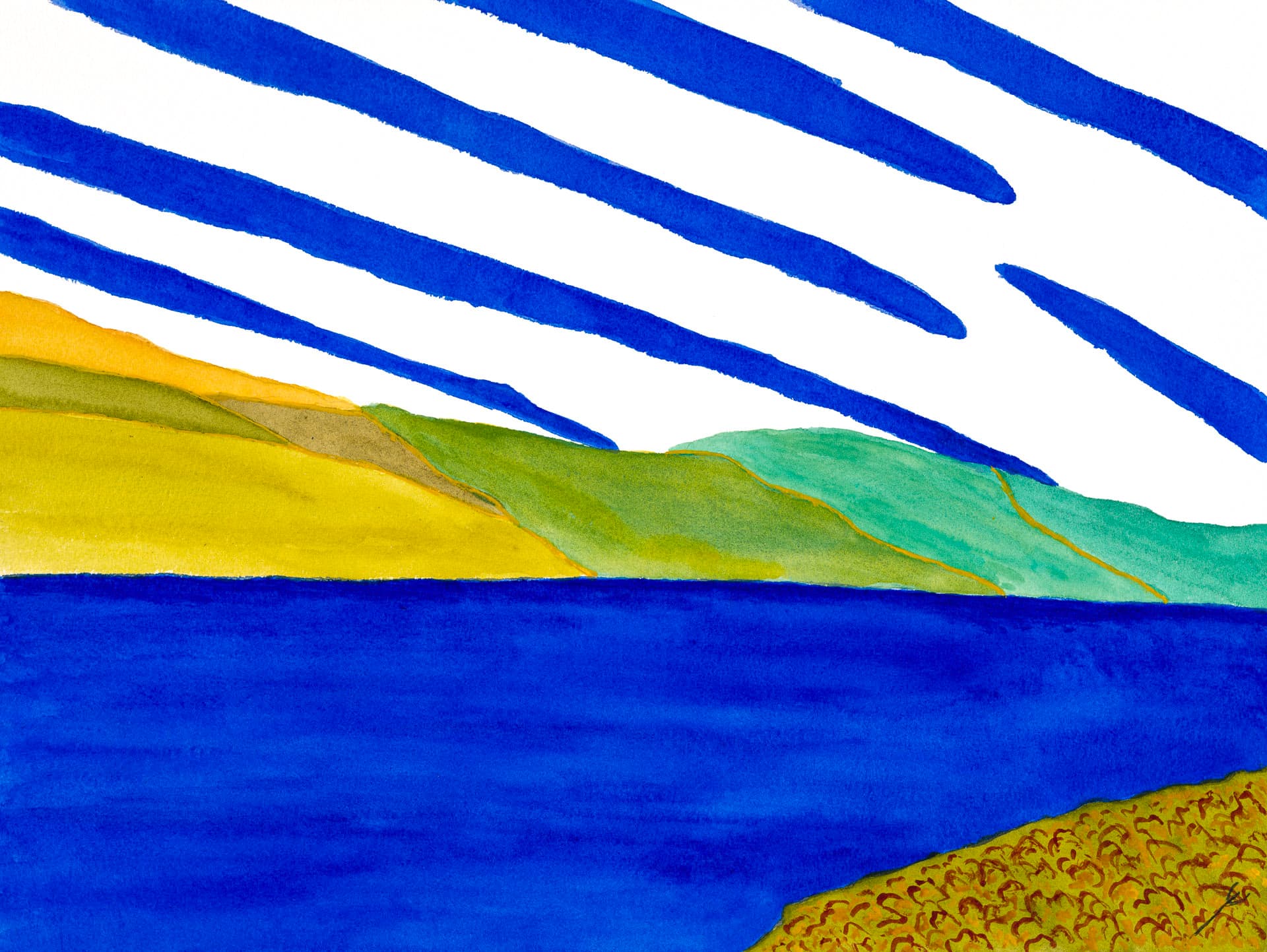 Bright Afternoon at Tomales Bay, California