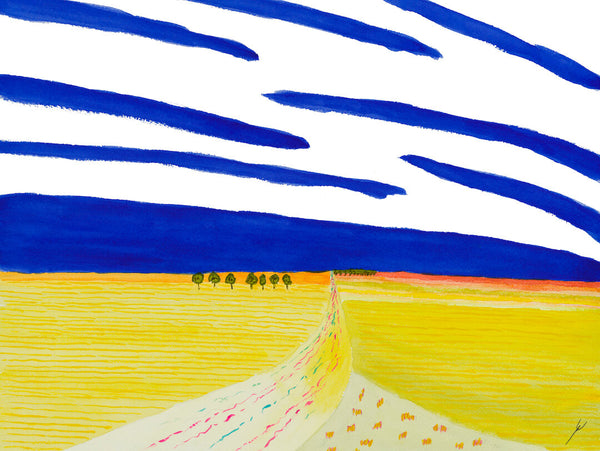 Country Road and Fields, North Dakota