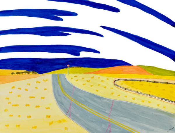 Country Road and Stop Sign, Burleigh County, North Dakota