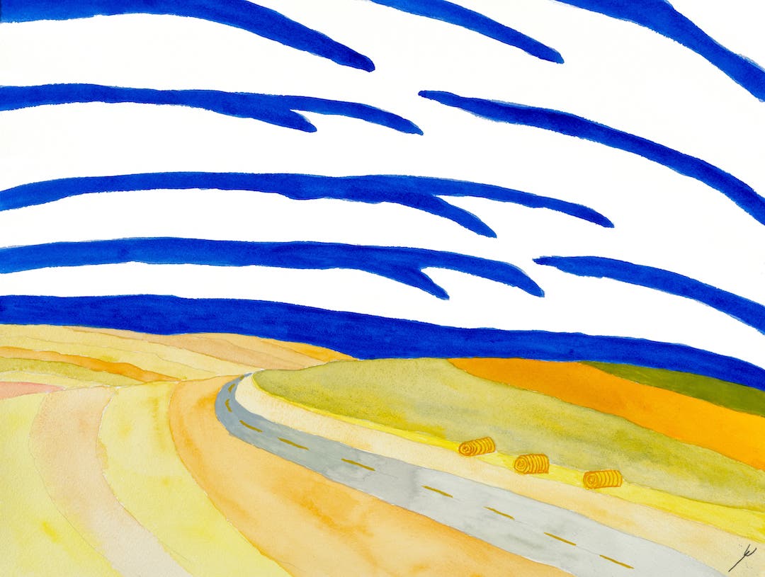 Curving Road, Mercer County, North Dakota
