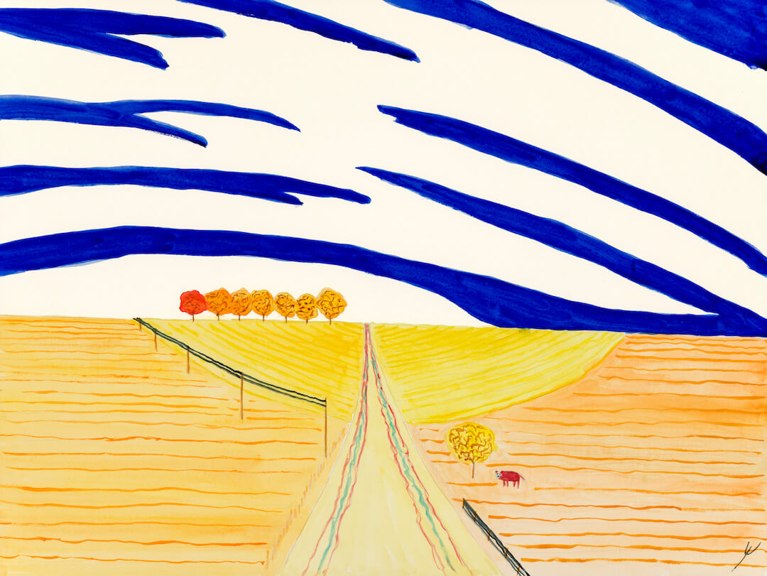 Eight Trees and a Cow, North Dakota