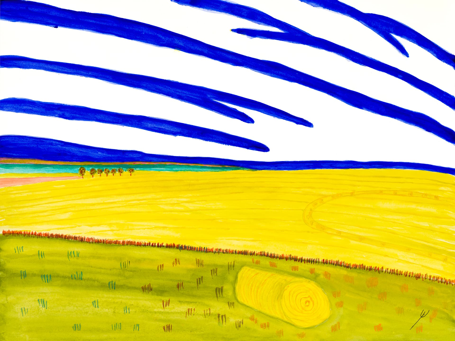 Last Hay Bale, North Dakota