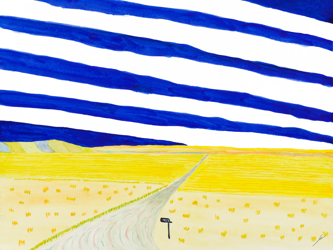 Mailbox and Fields, Oliver County, North Dakota