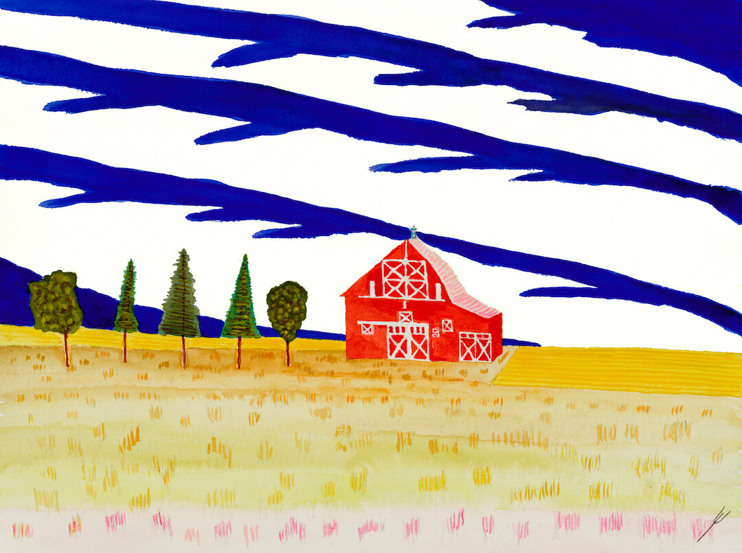 Red Barn, McLean County, North Dakota II