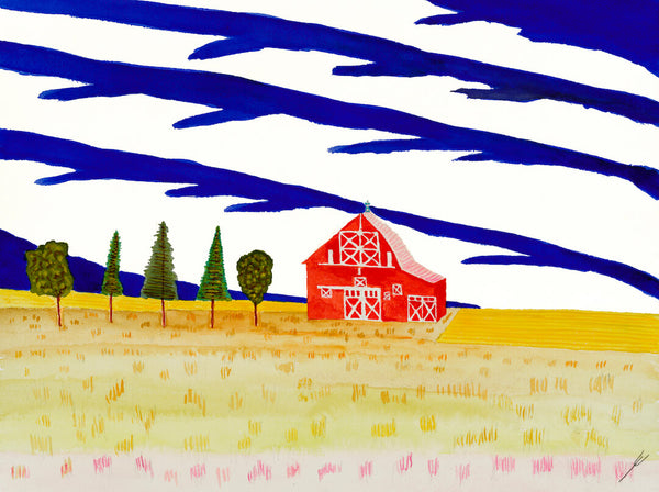 Red Barn, McLean County, North Dakota II