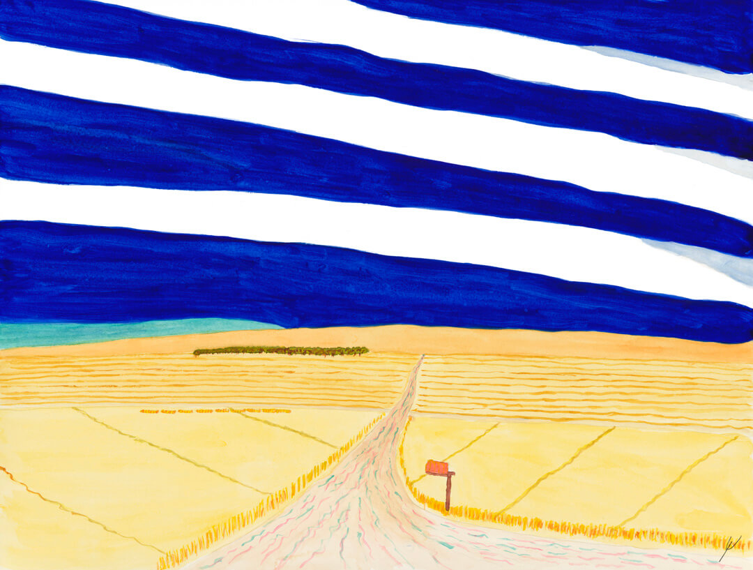 Red Mailbox and Sunny Fields, Morton County, North Dakota