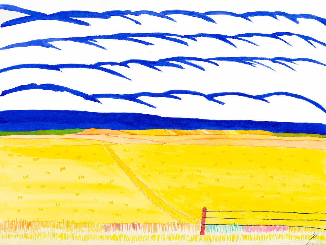 Road Across Fields, McLean County, North Dakota