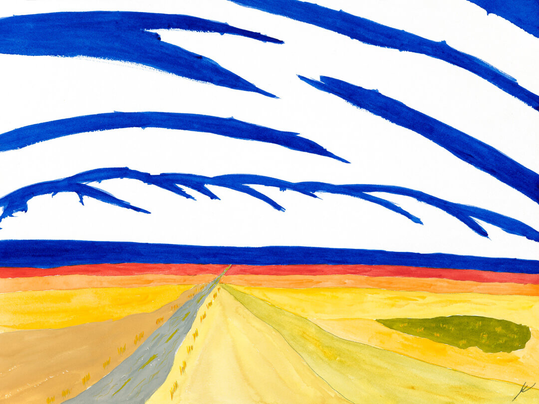 Road Through Bright Hills, Dunn County, North Dakota