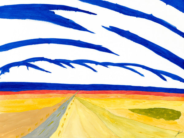 Road Through Bright Hills, Dunn County, North Dakota