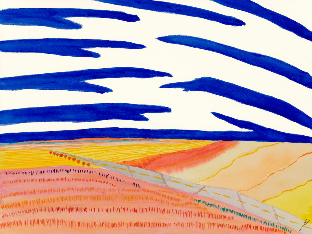 Road in Autumn, Oliver County, North Dakota