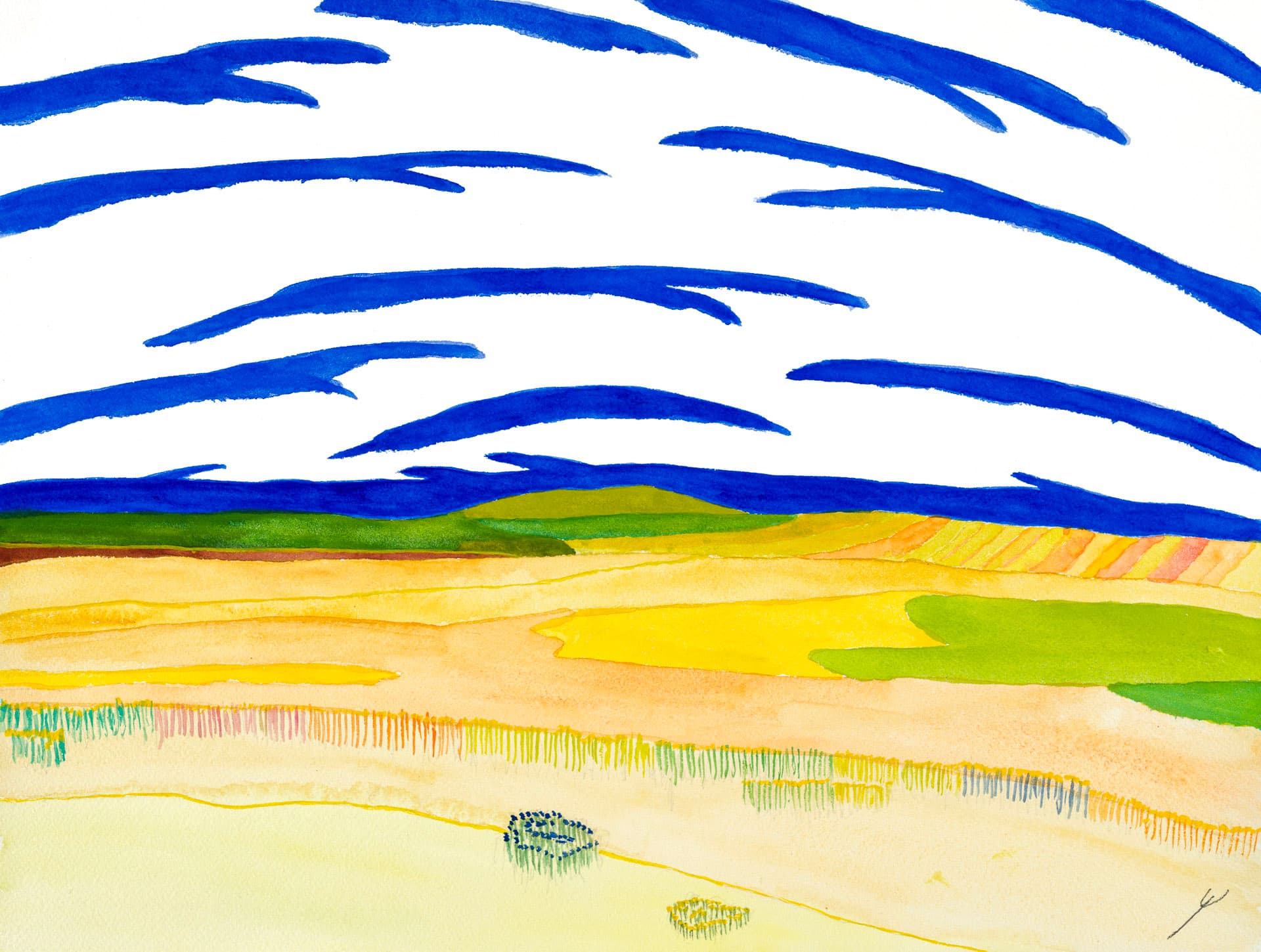 Summer Pastures Near the Missouri River, North Dakota