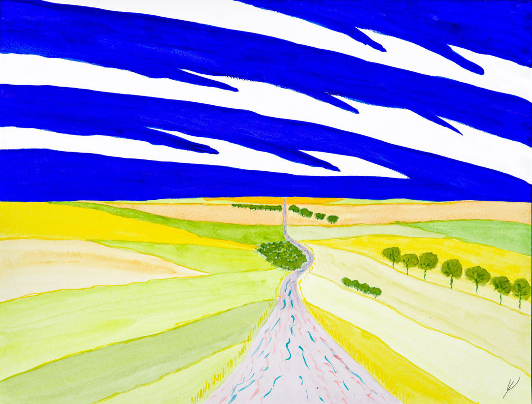 Approaching a Curve, North Dakota