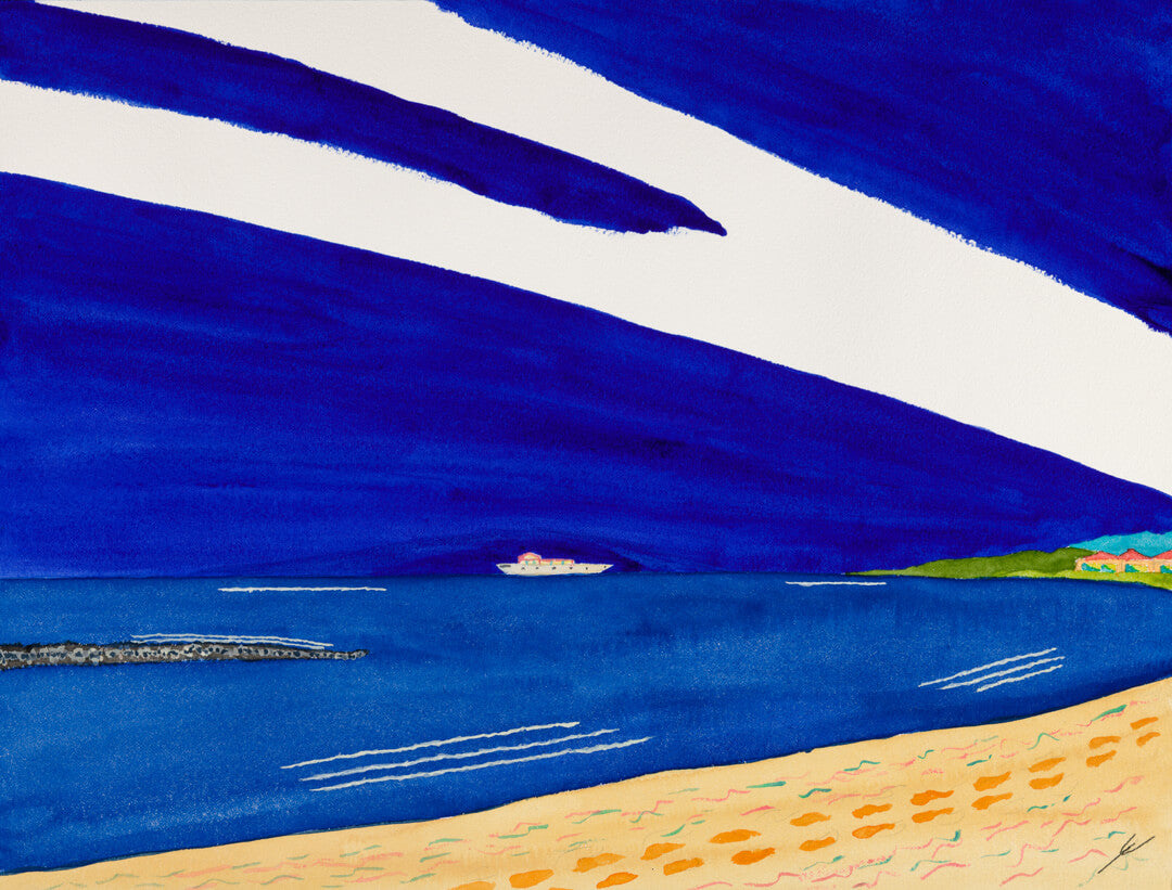 Boat Off South Shore, Kaua'i