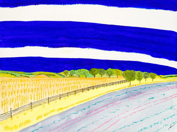 Country Road in Autumn, North Dakota