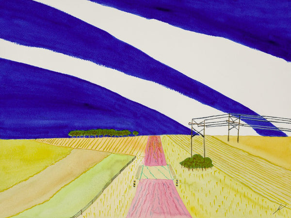 Country Road Over a Culvert, North Dakota