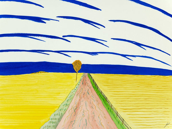 Country Road and Autumn Tree