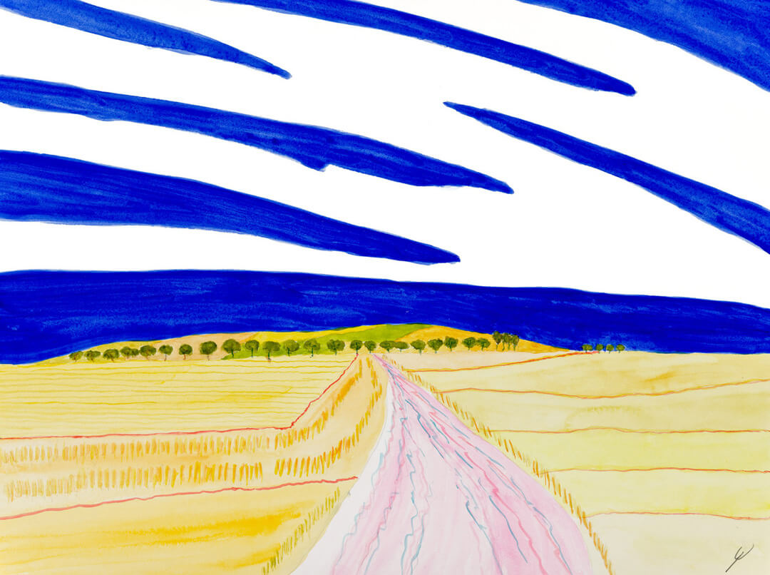 Country Road in Summer, McHenry County, North Dakota