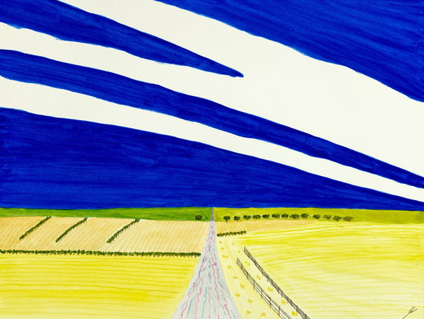 Country Road on Sunny Day, North Dakota