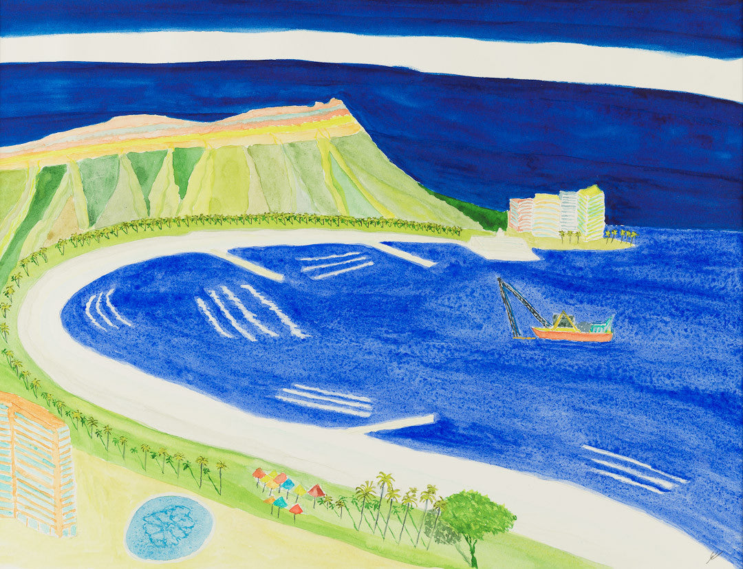 Dredging Off Waikiki, Oahu