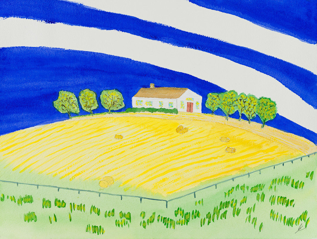 Farmhouse on a Hill, North Dakota