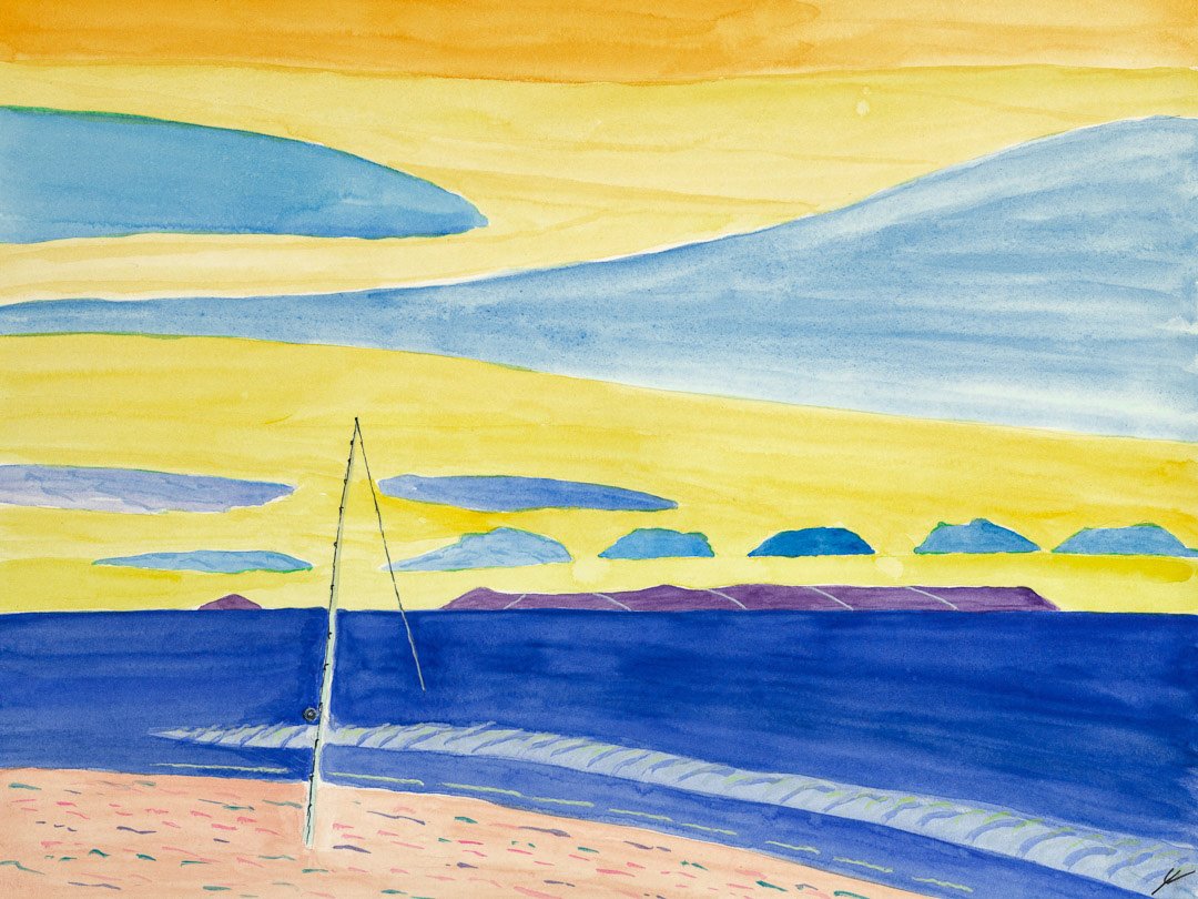 Fishing at Polihale Beach, Kaua’i