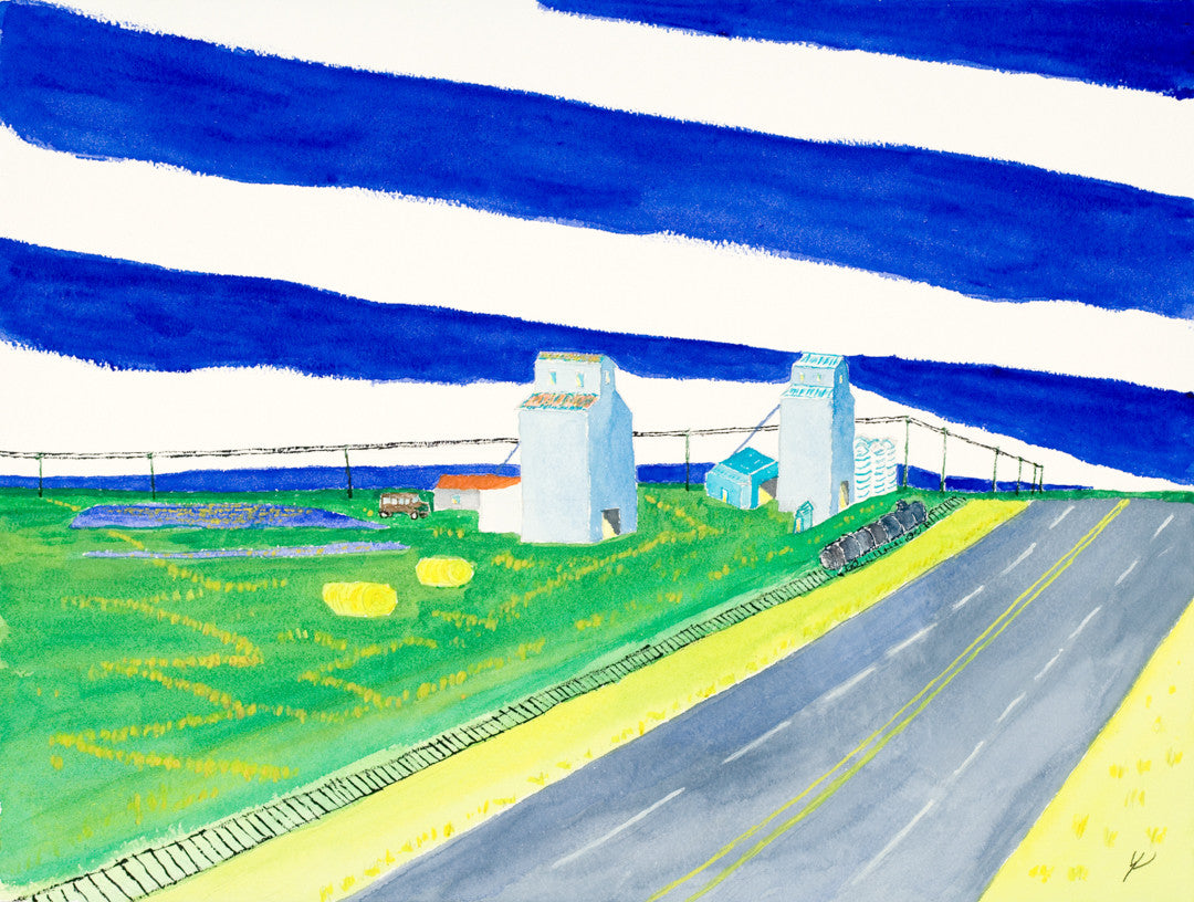 Grain Elevators Near Max, North Dakota