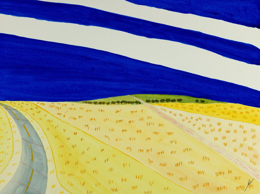 Grass and Hills Near Velva, North Dakota