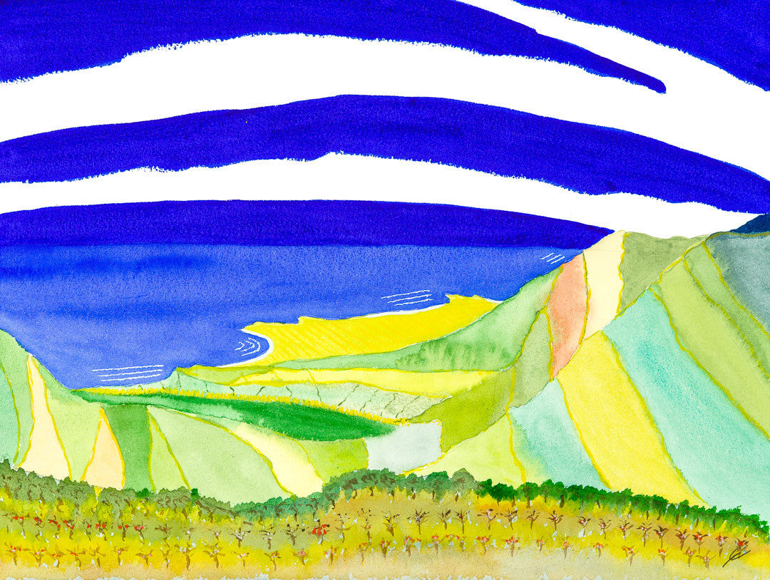 Hanalei Bay from Alaka進 Swamp, Kaua進