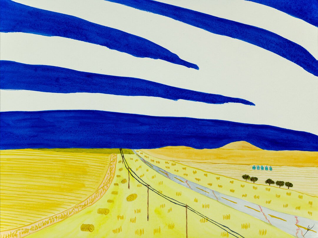 Hay Bales by the Road, North Dakota