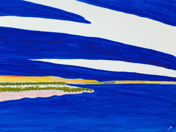 Lake Sakakawea in July