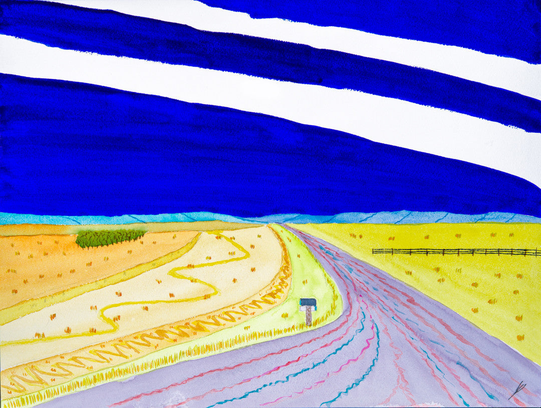 Mailboxes by a Country Road, North Dakota