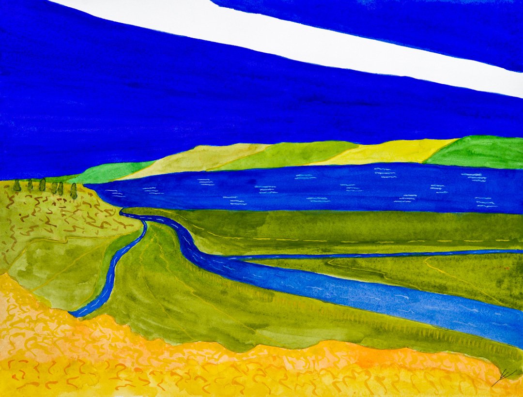 Marshes and Tomales Bay, California