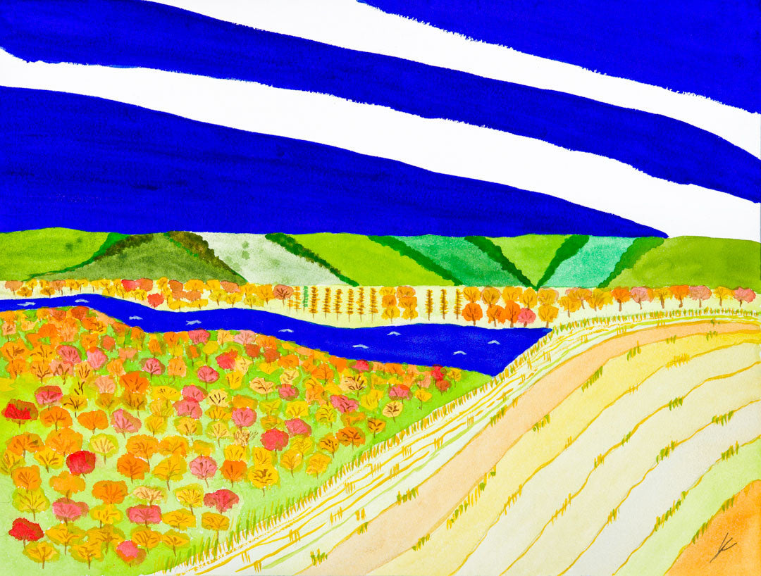 Missouri River in Autumn, North Dakota