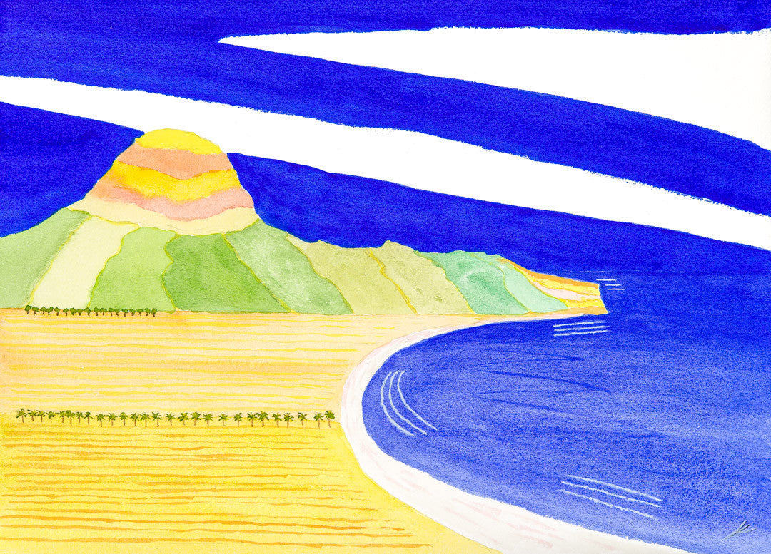 Mount Haupu on Easter