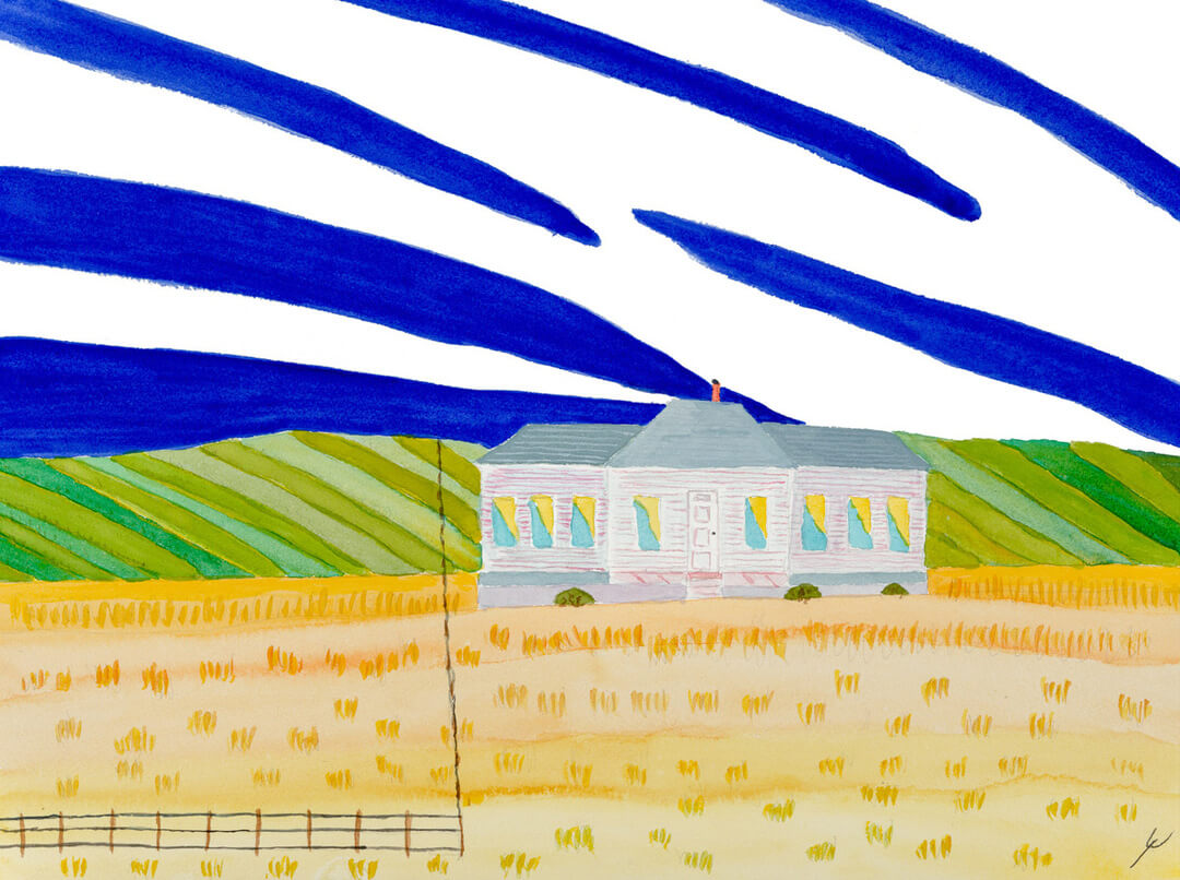 New Fields and Old Homestead, North Dakota