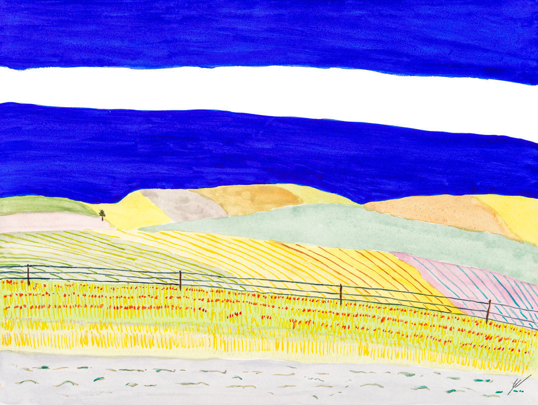 North Dakota Hill and Sky 2015