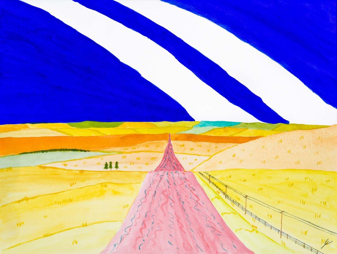 Prairie Sky and Hills, North Dakota