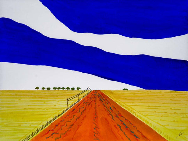 Red Road and Prairie Sky, North Dakota