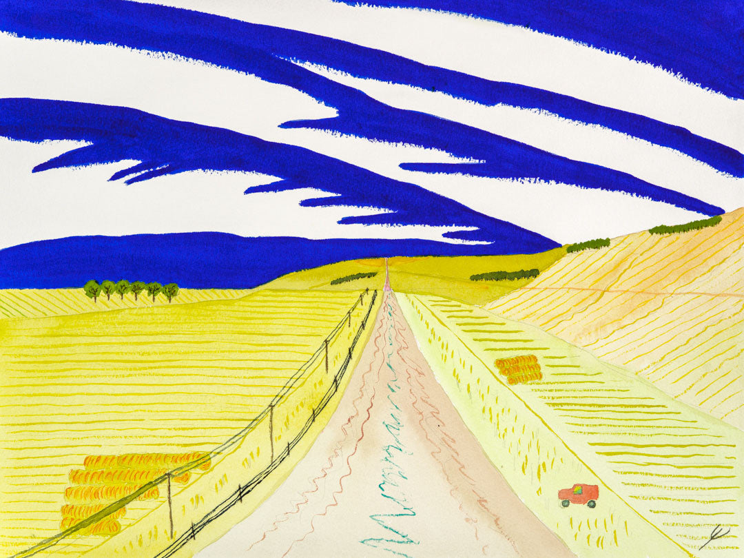 Road through Autumn Fields, North Dakota