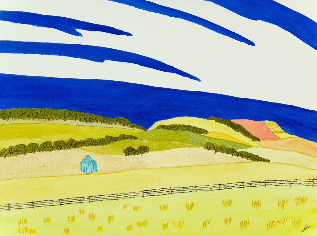 Storage Tanks and Hills, North Dakota