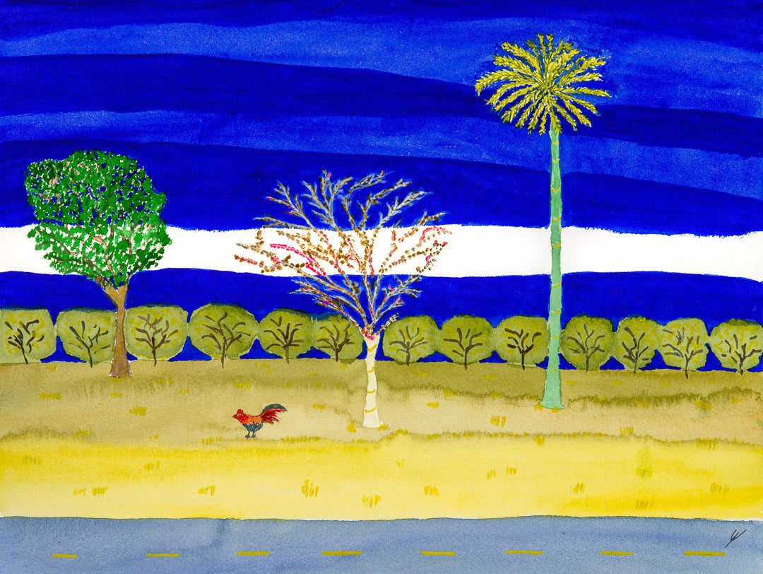 Three Trees and a Rooster, Kaua'i