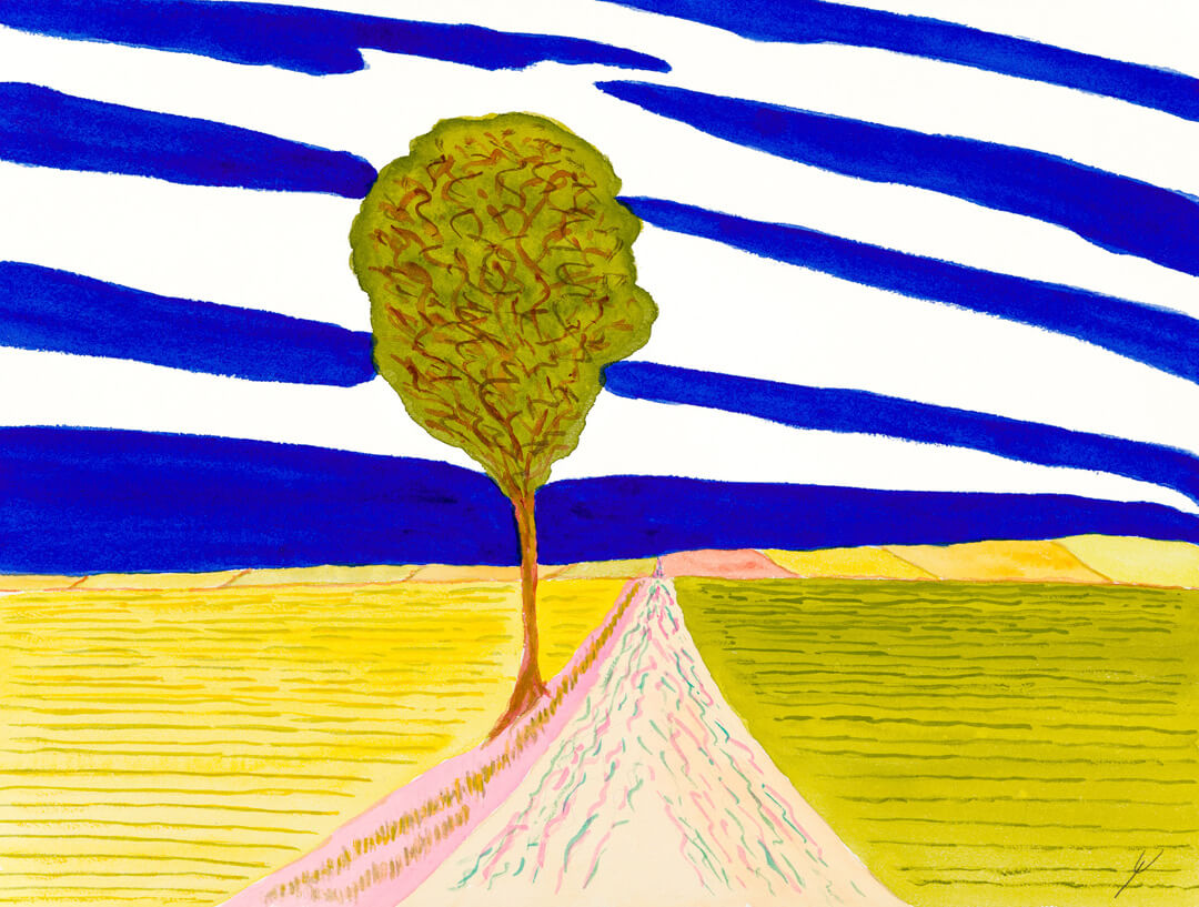 Tree By the Road, North Dakota