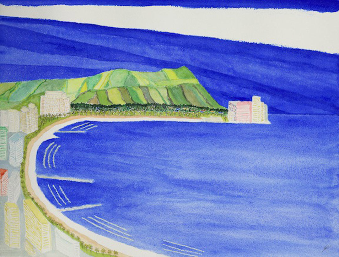 Waikiki and Diamond Head