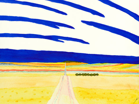 Autumn Road, McLean County, North Dakota