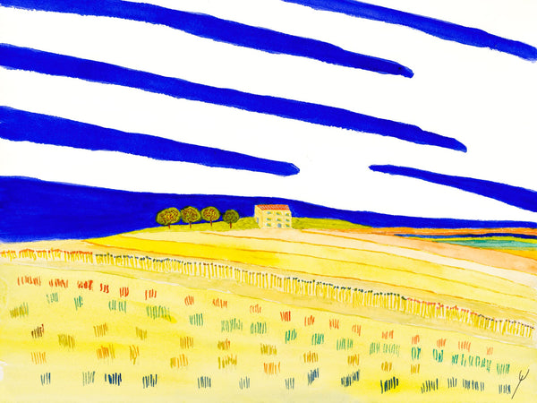 Farmhouse on a Hill, Oliver County, North Dakota