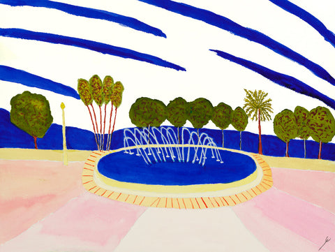 Fountain in Summer, Golden Gate Park, San Francisco