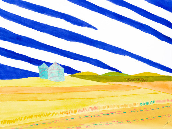 Grain Silos, Mercer County, North Dakota