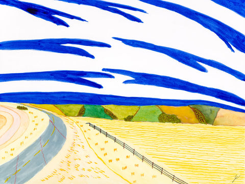 Green Hills and Road, McLean County, North Dakota