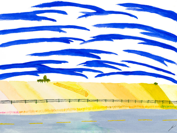 Hay Bales and Open Skies, North Dakota