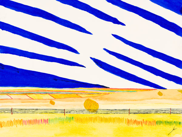Hay Bales in September, North Dakota